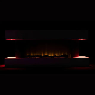 Dekorativ elektrisk indbygget pejs, Væghængt, Safecare, YF-5201WERB-HVID, Hvid, I MDF, 2 kW, 1320x580x210 mm