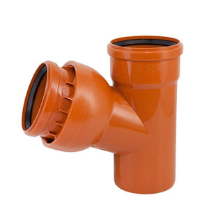 Grenrør PVC, med ring, justerbar, Ø 110 x 110 mm, 53 - 81 grader