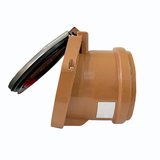 Klapventil til kloak (PVC) med tætningsring – Ø110 mm (orange)