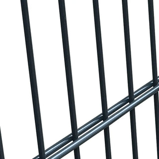 Havelåge / Hegnslåge 106×248 cm Antracit/Grøn – Stål Port med Lås & Stolper