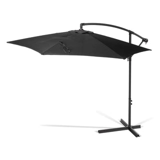 Parasol Happy Sun, Sort, 300 cm