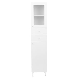 Gulvstående badeværelsesskab Martplast MN 002, 2 låger, 2 skuffer, højrehængt, 164 × 35 cm