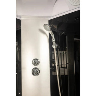 Hjørnebrusekabine med hydromassage ANS-893 – 90 x 90 x 217 cm | Høj bund | 4 dyser