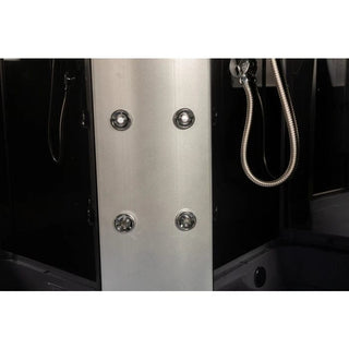 Hjørnebrusekabine med hydromassage ANS-893 – 90 x 90 x 217 cm | Høj bund | 4 dyser