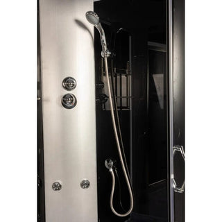 Hjørnebrusekabine med hydromassage ANS-893 – 90 x 90 x 217 cm | Høj bund | 4 dyser