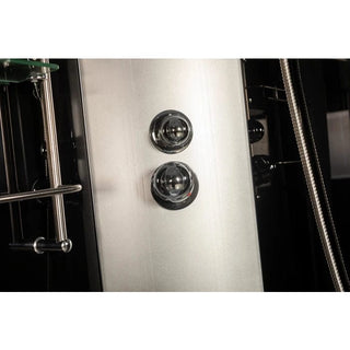 Hjørnebrusekabine med hydromassage ANS-893 – 90 x 90 x 217 cm | Høj bund | 4 dyser