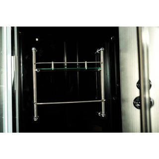 Hjørnebrusekabine med hydromassage ANS-893 – 90 x 90 x 217 cm | Høj bund | 4 dyser