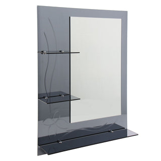 Badeværelsesspejl E 172, 60 × 80 cm, 3 hylder