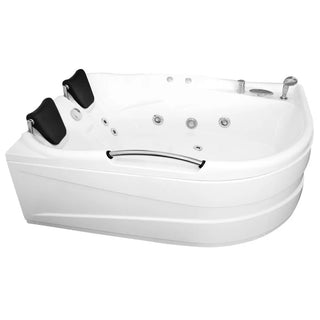 Kadda Aisha Hjørnebadekar med Hydromassage – 168×120 cm – 2 Personer (Højre/Venstre)