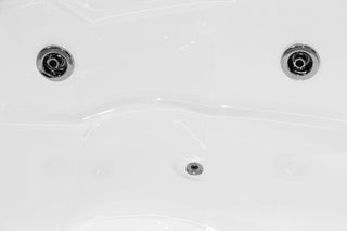 Kadda Aisha Hjørnebadekar med Hydromassage – 168×120 cm – 2 Personer (Højre/Venstre)