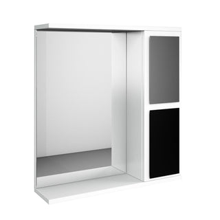 Spejlskab til badeværelse Martplast Kuadra, med hylde, 1 låge, 65 × 84 × 13,6 cm