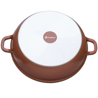 Schmitter gryde i støbt aluminium, Keramisk interiør, Brun, 3,5 L, 7,5x28 cm