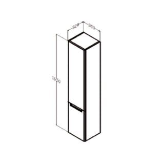 Vægskab til badeværelse Arthema Vela 508-DX-A2, MDF, 35 × 32 × 165 cm