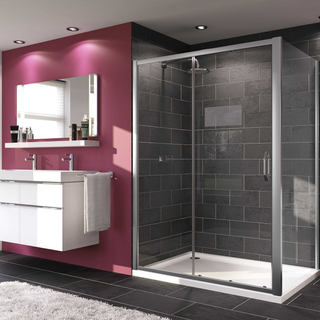 Skydedør til bruseniche, glas, Huppe X1 GT 1200 AP 2140402, 120 × 190 cm