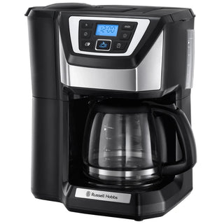 Russell Hobbs Chester Grind & Brew 22000-56 Kaffemaskine med Kværn – 12 Kopper – 1.25 L – Sort/Sølv