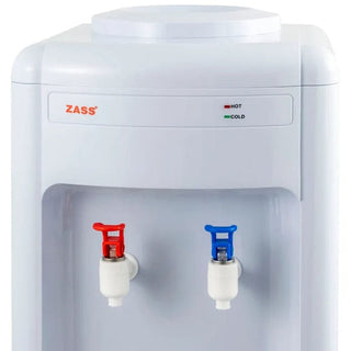 Gulvstående vanddispenser med kompressor,Zass ZWD 01 C,  11/19 L, Varme/køle, Top-påfyldning