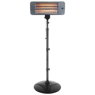 Home FK 272 elektrisk terrassevarmer – 2000 W, 3 trin, IPX4, stativ i rustfrit stål