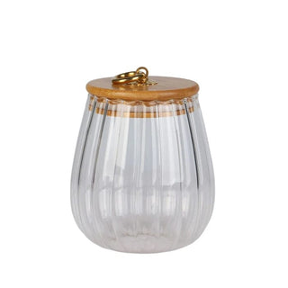 Glasbeholder med bambuslåg ST3R0J065-0BL – Borosilikatglas, 650 ml