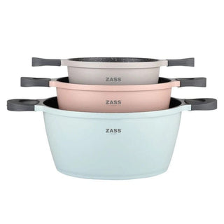 Zass ZG-ACS 02 gryder i aluminium, Flerfarvet, Sæt med 7