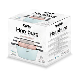 Zass ZG-ACS 02 gryder i aluminium, Flerfarvet, Sæt med 7