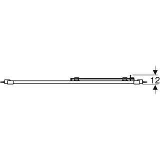 Skydedør til bruseniche, glas, Geberit New Geo 560.153.00.2, 120 × 190 cm