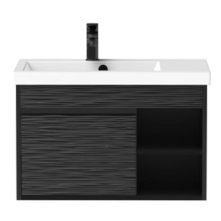 Vaskeskab Goodmob Isik 70, med skuffe, vægophængt, MDF + spånplade, 68 × 42 × 42 cm