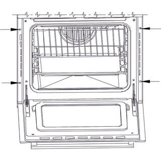 Samus SC626GDX9 Indbygningsovn – 75L – 2800W – 9 Funktioner – 3D Varmluft – Grill – Sølv