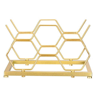 Vinstativ SPR-007 i jern – Guld, 28 × 18 × 17 cm