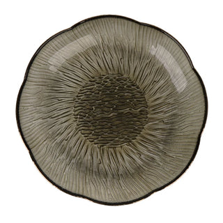 Sort desserttallerken 2BLP65-HGR – Glas, 16.5 cm, Elegant design med guldkant