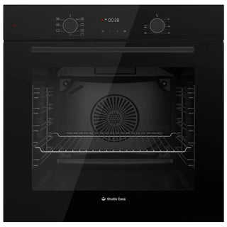 Indbygningsovn Studio Casa Rialto Black FE737 – 78 L | 7 funktioner | Selvrens | Digitalt display | Sort
