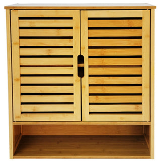 Vægskab til badeværelse Bamboo DC2021, 2 låger, 59 × 66,5 × 21 cm