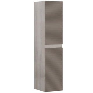 Vægskab til badeværelse Savini Due Iris CU235-NA-TP-D, 2 låger, MDF + spånplade, 31,5 × 33,5 × 130 cm