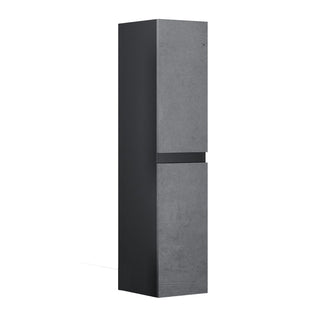 Vægskab til badeværelse Savini Due CU335-NM-UG-L, 2 låger, mat MDF, 31,5 × 33,5 × 130 cm