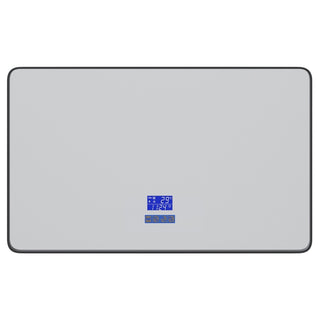 Badeværelsesspejl med LED Savini Due BR-120-75-RE-IN-C, 120 × 75 cm, touch-betjening, Bluetooth, højttaler, dæmpbar, dugfri funktion, temperaturvisning, ur, rektangulært