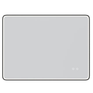 Badeværelsesspejl med LED Savini Due BR-80-60-RE-FR, 80 × 60 cm, touch-betjening, dugfri funktion, rektangulært