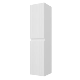 Badeværelsesskab Savini Due CU335-WM-P, vægophængt, 2 låger, MDF, 31,5 × 33,5 × 130 cm