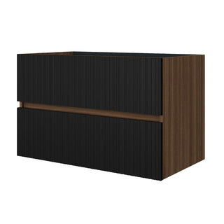 Vaskeskab Savini Due Easy EA82-RM-NM-P med skuffer, vægophængt, MDF + spånplade, 81 × 46 × 51 cm