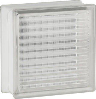 Glasbyggesten krydset klar - 19x19x8 cm