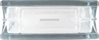 Dekorativ glasbyggesten Wave Klar - 19,8x19,8x8 cm