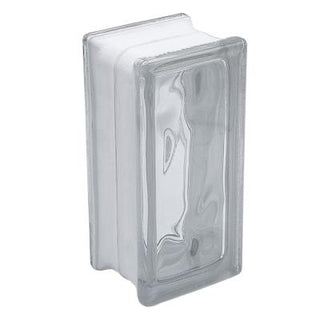 Glasbyggesten Wave Halvsten Klar - 9x19x8 cm
