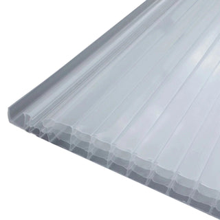Polyplast Click Termoplade – 4-vægget, opal, 3000 x 250 x 16 mm