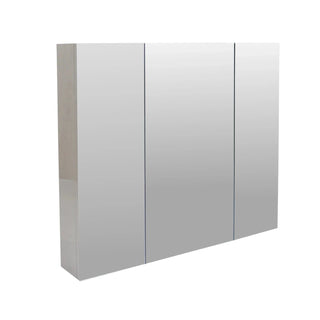 Badeværelsesskab med spejl, Martplast Star 900, 3 låger, Grå, 90x15x75 cm