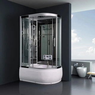 Hydromassage brusekabine ANS-887A, højt badekar, 80x120x213 cm, venstre