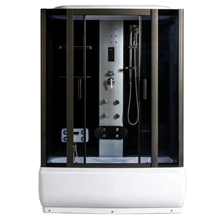 Hydromassage brusekabine Kadda ANS-542B, Højt badekar, 150x85x220 cm