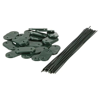 Hegn fastgørelses støtte, 15x3,3 cm, Sæt med 26