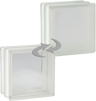 Glasbyggesten Satin 1-sidet - 19x19x10 cm (Brandsikring)