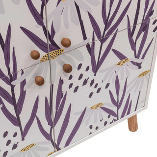 Skab Multilux 95 x 111 cm – Hvid/Multifarvet