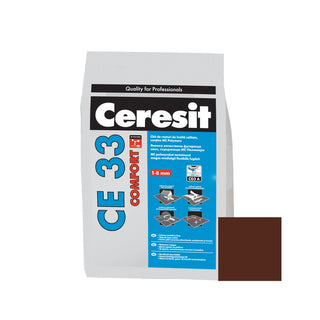 Fugemasse til fliser og klinker Ceresit CE 33, chokoladebrun, indendørs, 5 kg