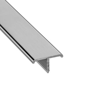 Fliseprofil i aluminium til overgang fliser - parket, t-20mm 0la20pb 2,5 m
