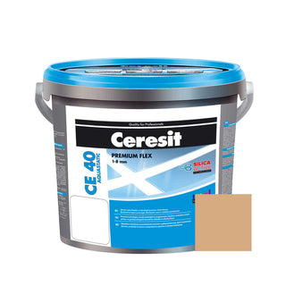 Fugemasse til fliser og klinker Ceresit CE 40, caramel 46, indendørs / udendørs, 5 kg